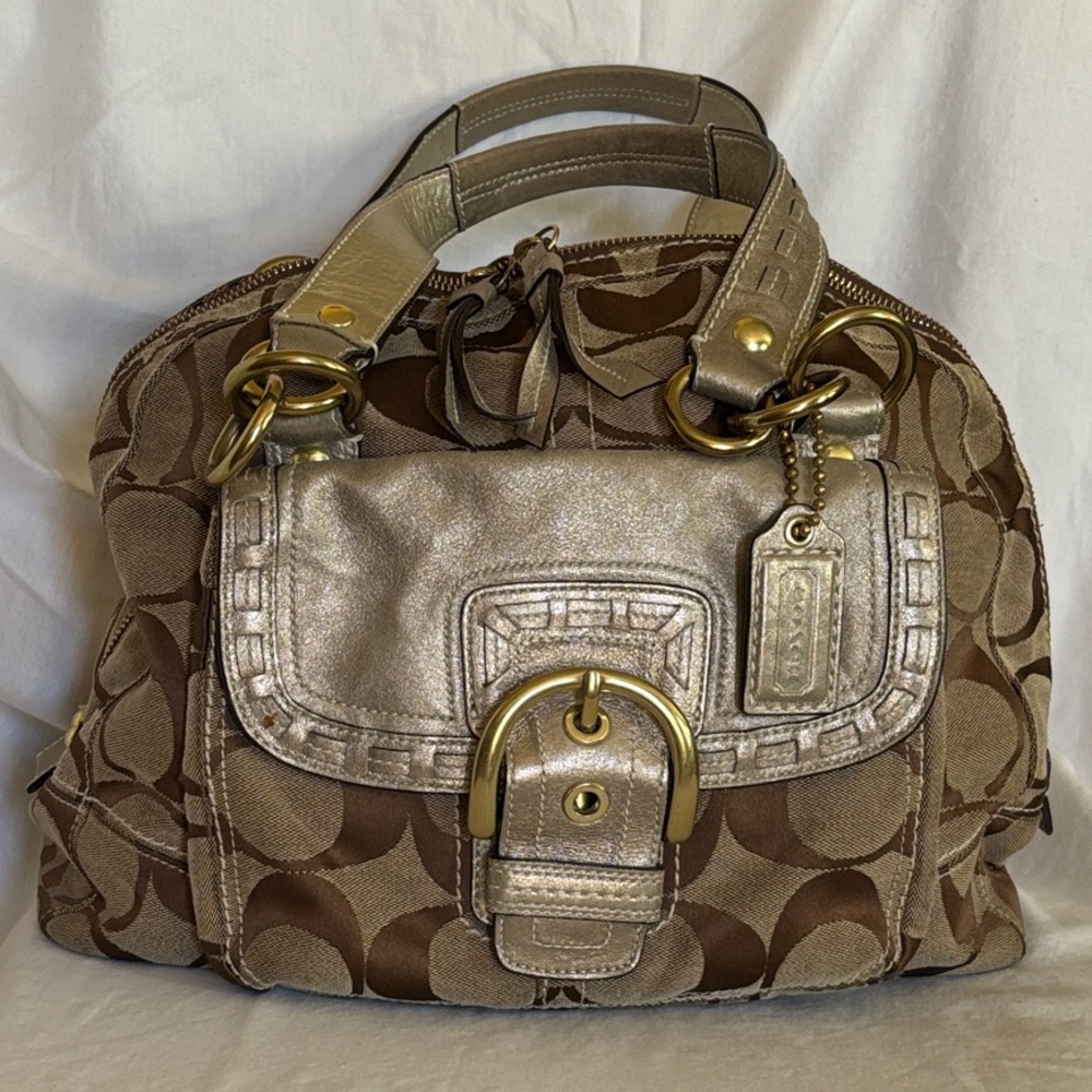 Coach Brown and Gold Women's Bag